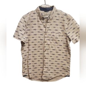AE cotton button down shirt Size L